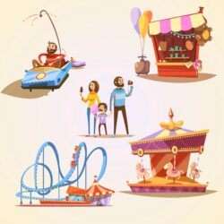 Amusement park elements