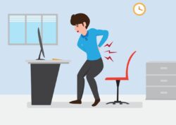 Back pain vector