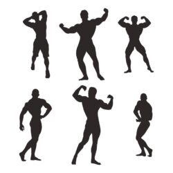Bodybuilder silhouette