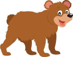 Brown Grizzly Bear Vector