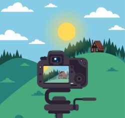 Camera for shooting suburban scenery