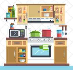 Clean family kitchen design