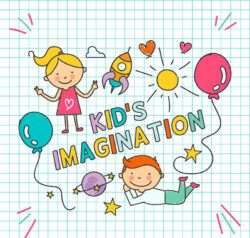 Color painting children’s imagination