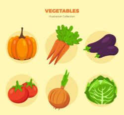 6 common color vegetable