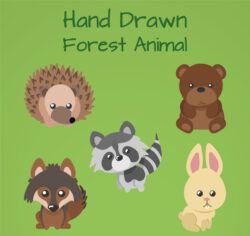Cute forest animals
