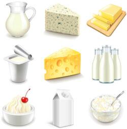 9 delicious breakfast food vector