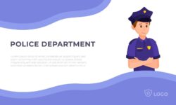 Illustration of the police concept vector