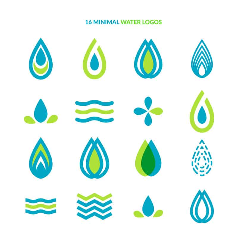 16 mini water drop sign design