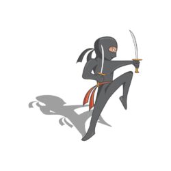 Ninja samurai cartoon for funny things