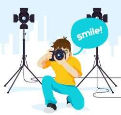 Photographers in the studio material