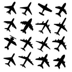 Planes silhouettes