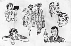 Retro People Vectors