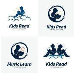 Set of Kids Read Logo vector