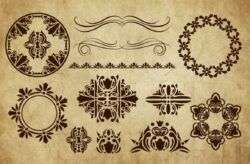 Victorian Era Vector Design Elements 01