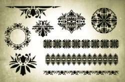 Victorian Era Vector Design Elements 02