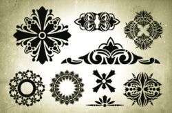 Victorian Era Vector Design Elements 01