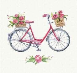 Watercolor plotting vector filled with flowers