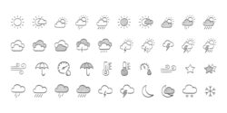 Weather icons vector