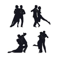 Tango Dancers Silhouettes