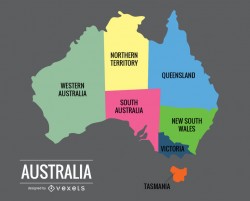 Australia Map Vector