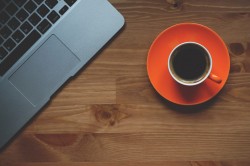 Cup Of Coffee Laptop Office