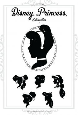 Disney Princess Silhouettes v.1 – Designs By Miss Mandee