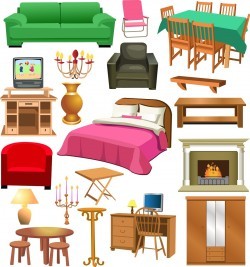 Furniture set 03 Vector