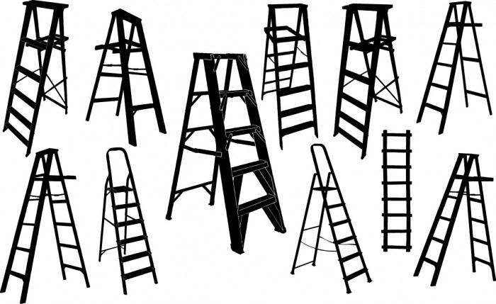 Ladder silhouette Vector