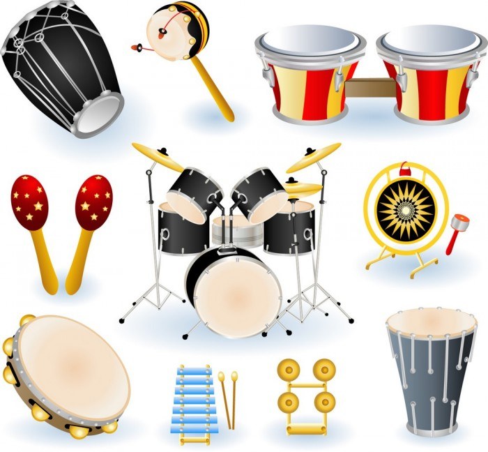 Musical Instruments – Drums Collection Vector