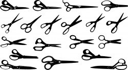 Scissors silhouette Vector