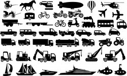 Transportation Icons Vector