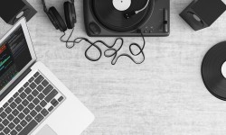 Turntable Top View Audio